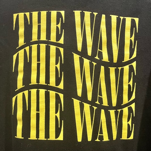 Fanjoy Unisex The Wave Pullover Graphic Hoodie Sweatshirt Small Black - Picture 2 of 7